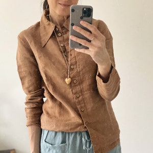 Women linen shirt ADELE