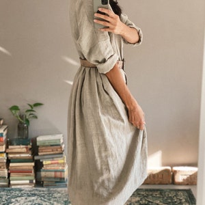 Women's linen dress SCARLETT image 3