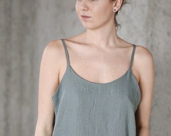 Women's linen slip dress ANNA