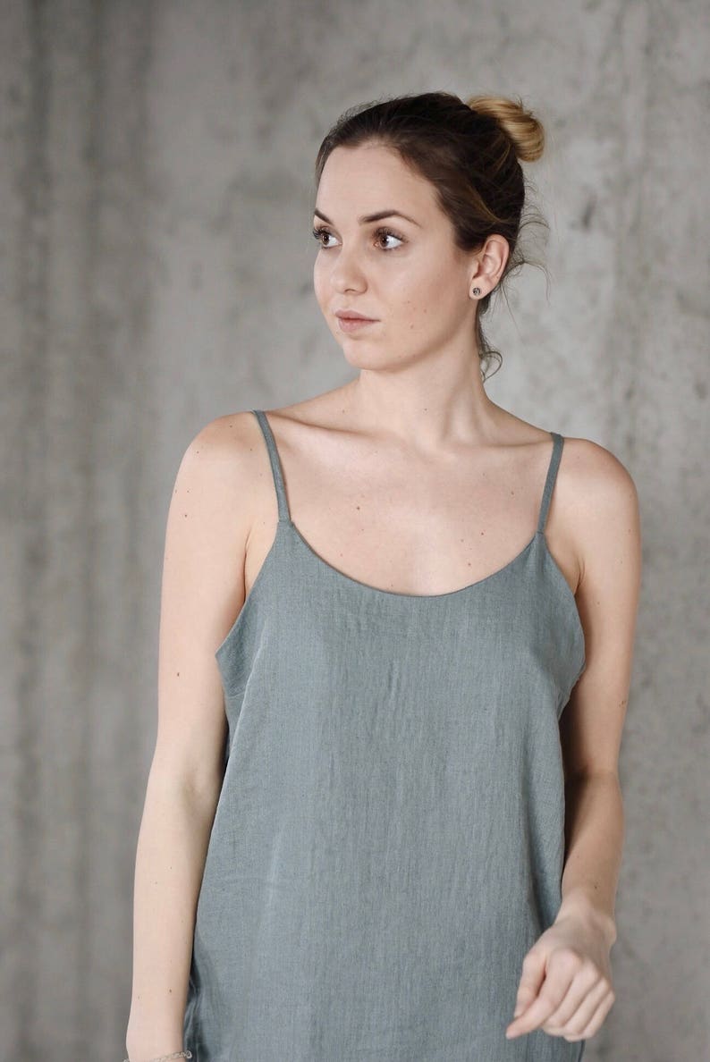 Women's linen slip dress ANNA image 1