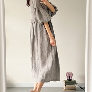 Oversized Linen Dress OLIVIA Long Lightweight Linen - Etsy