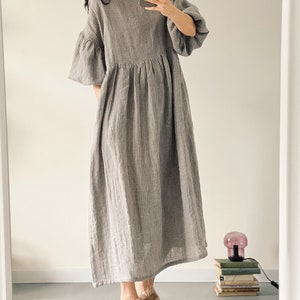 Women's Linen Dress OLIVIA Long - Etsy