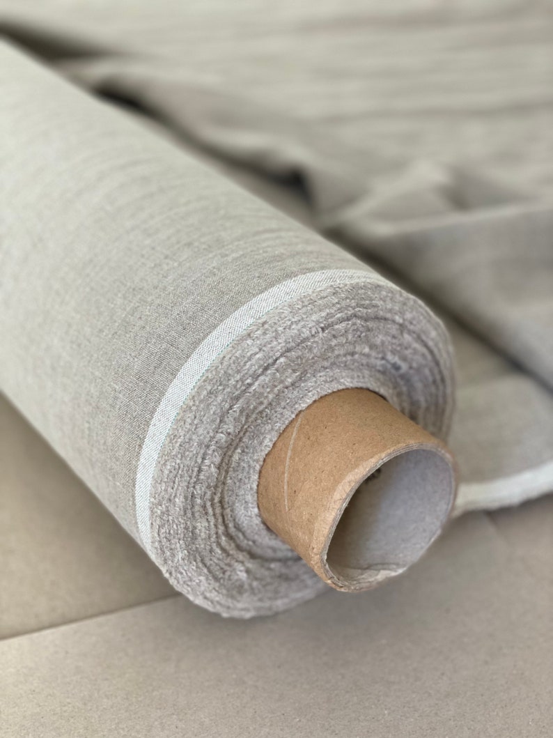 Linen fabric, 100% linen OEKO-TEX 100 standard, Softened linen fabric, Washed linen fabric, Medium weight linen image 4