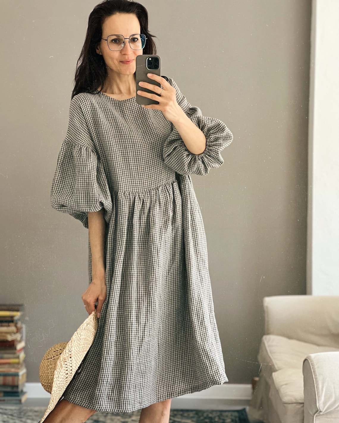 Women's linen dress OLIVIA