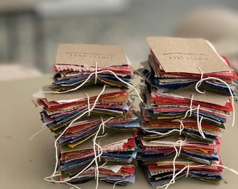 Fabric Samples: Assorted Colors, 5x5 cm
