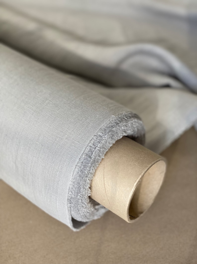 Linen fabric, 100% linen OEKO-TEX 100 standard, Softened linen fabric, Washed linen fabric, Medium weight linen image 2