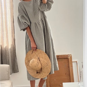 Women's linen dress OLIVIA long image 5