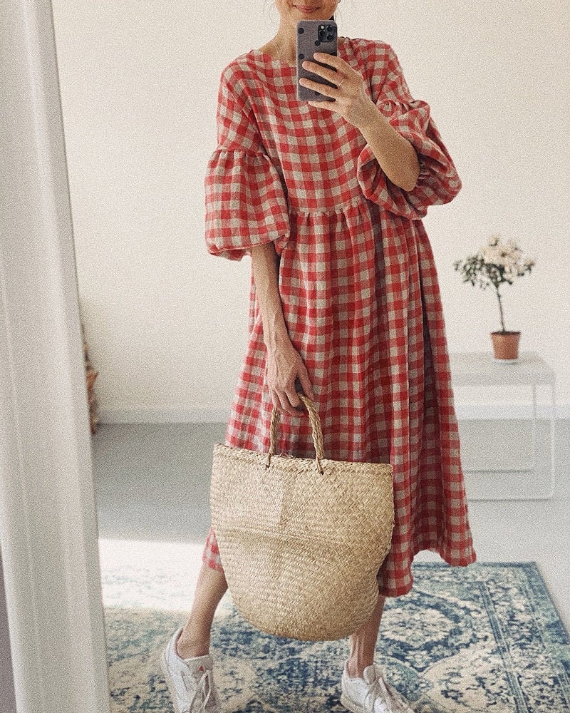 Women linen dress OLIVIA - long