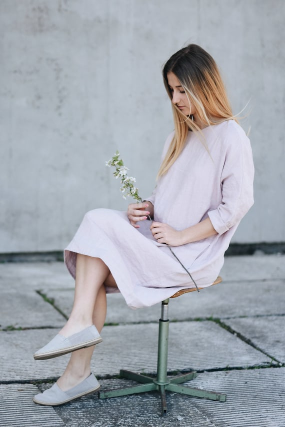 Women Linen Dress Oversized - Etsy Australia