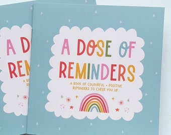 A Dose of Reminders book | positivity and mental health | self harm, eating disorder, anxiety, self care, self love, depression