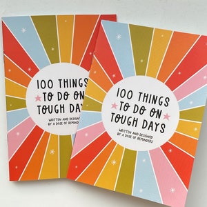 Réserver 100 choses à faire les jours difficiles | positivité et santé mentale, anxiété, soins personnels, amour de soi, dépression