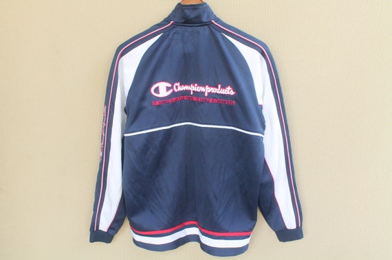 champion big logo track jacket