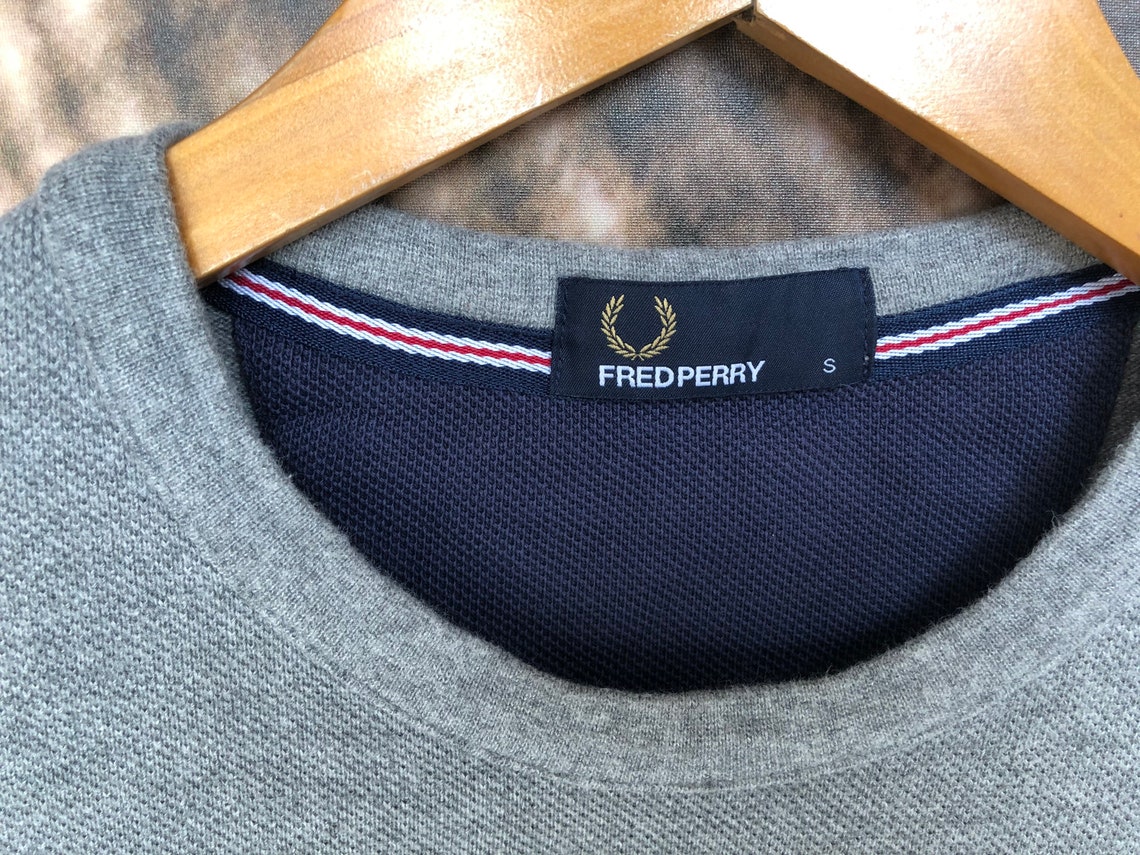 Vintage fred perry sweatshirt size S | Etsy