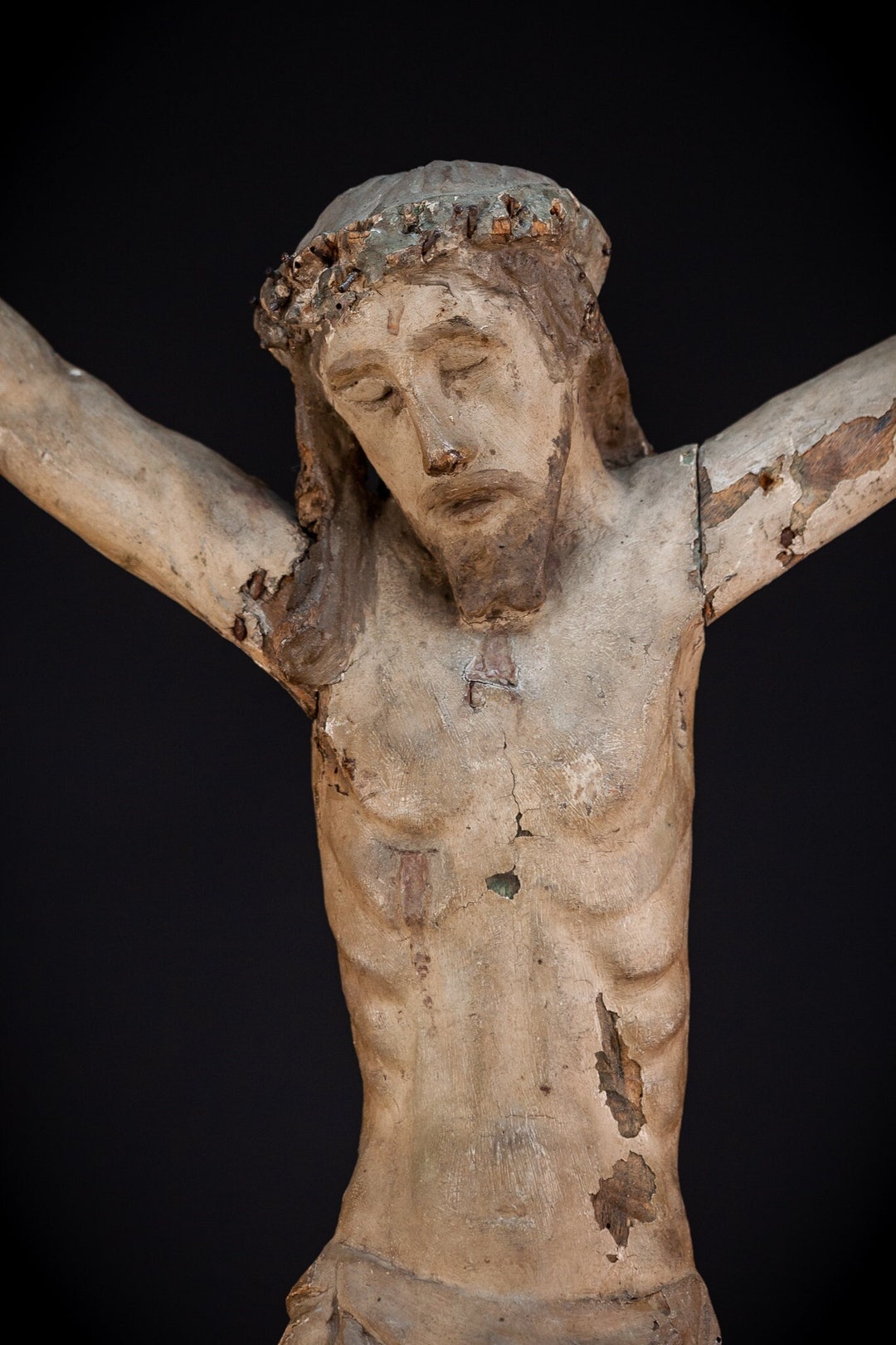 Jesus Christ Wooden Sculpture Corpus Christi Wood Carving Etsy