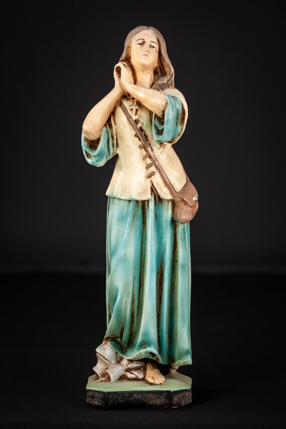 Large 18th Century French Plaster Statue of a Woman Praying Large 18th Century French Plaster Statue of a Woman Praying