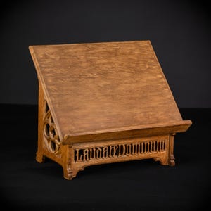 thumbnail image 2 of Onate Wood Caved Bible/Missal Stand - [Wholesale]Chistian 2 of 11