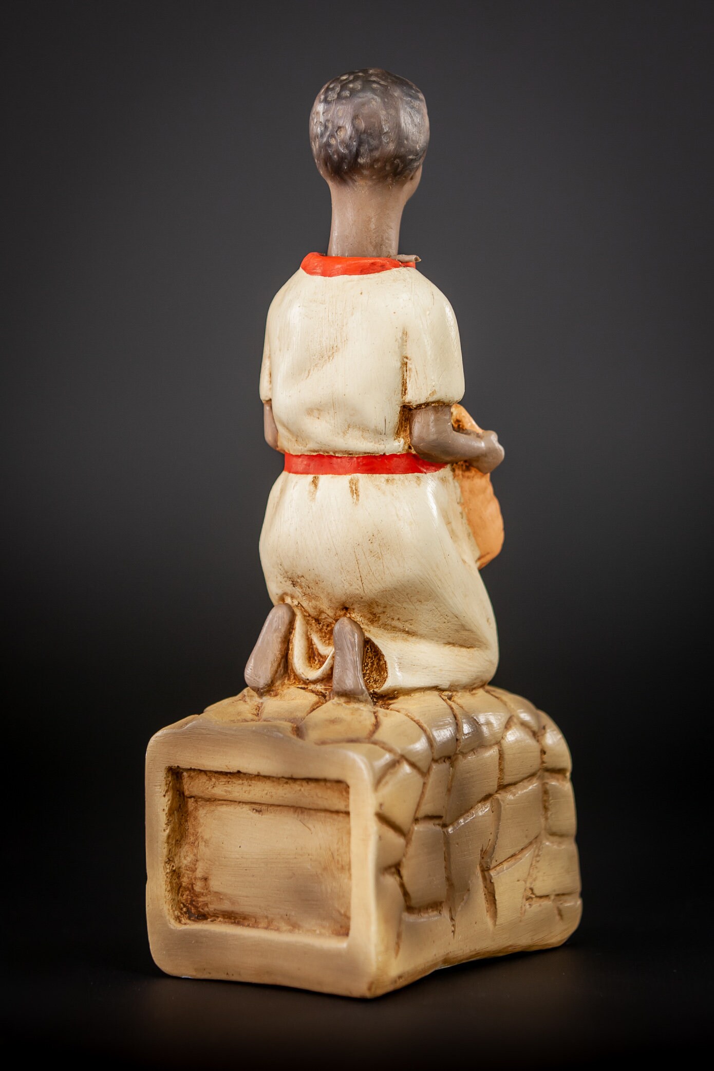 Church Collection Box Black Boy Statue Plaster African Etsy