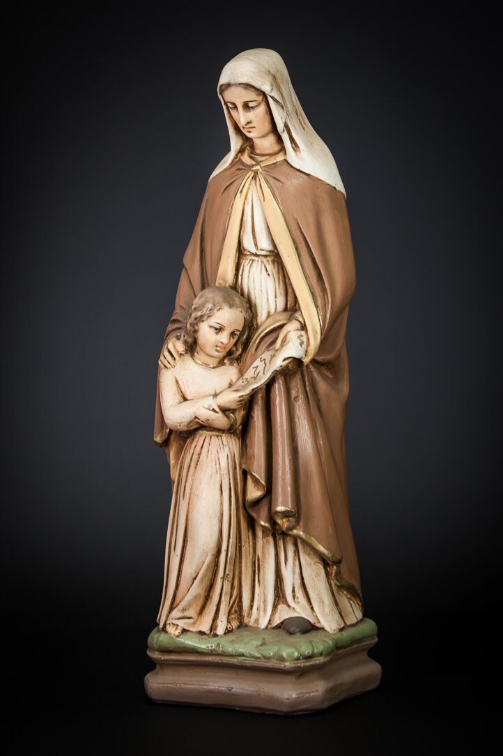 St Anne with Virgin Mary Statue Saint Anna with Mary Child Etsy
