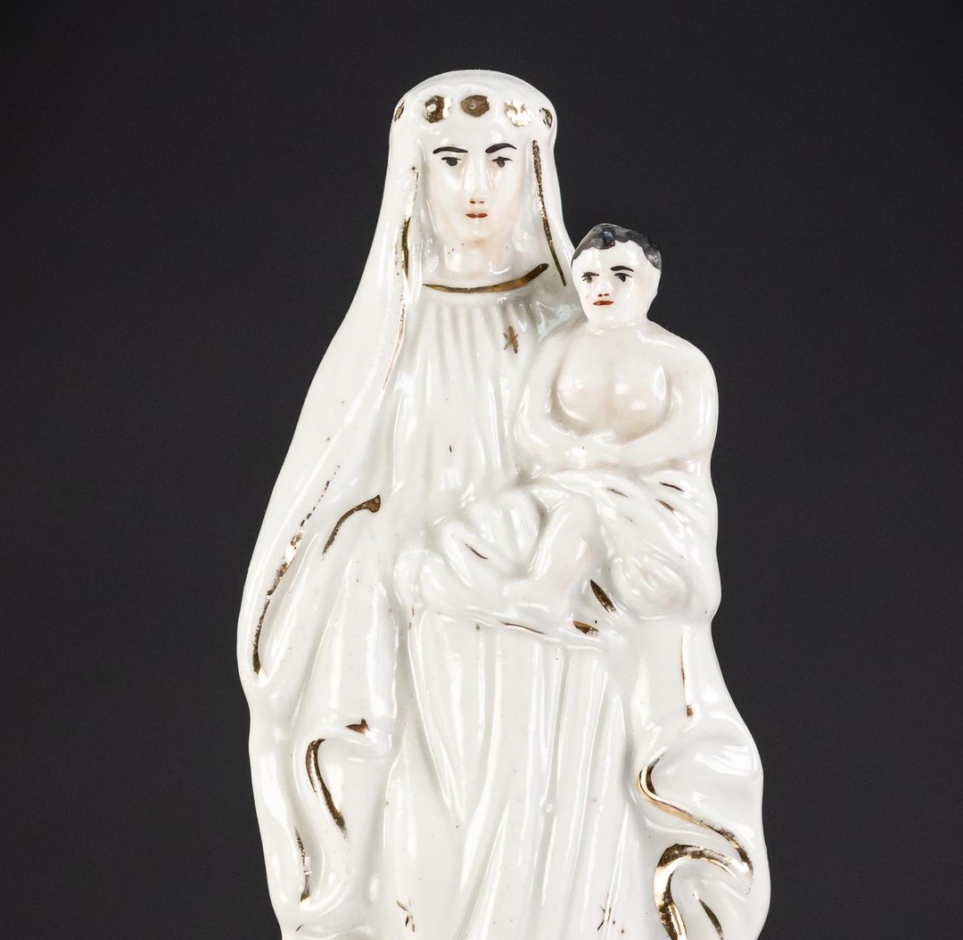Virgin Mary With Child Jesus Statue | Madonna and Infant Christ Antique ...