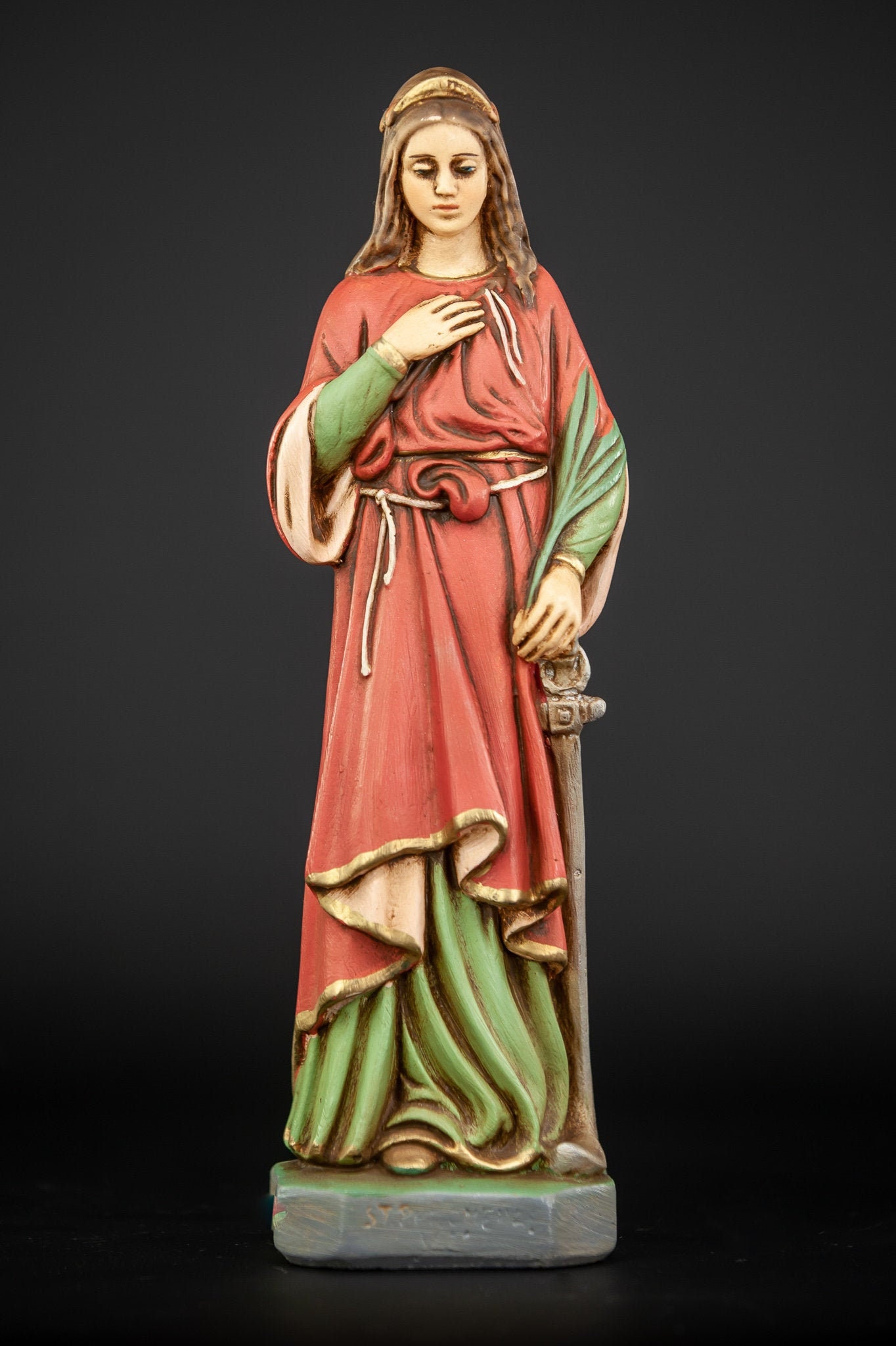 St Philomena Statue Saint Virgin and Martyr Antique Statue Etsy