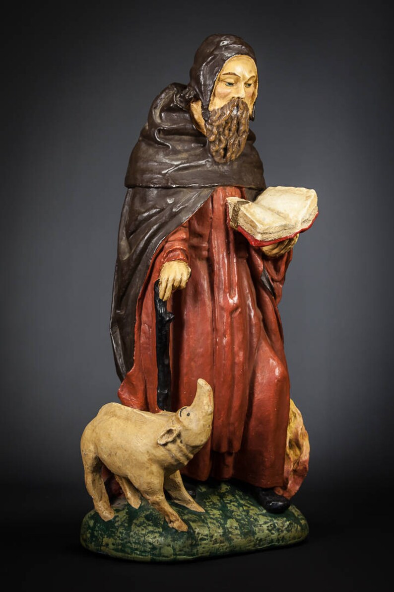 St Anthony the Great Statue the Abbot of Egypt Figure Etsy UK