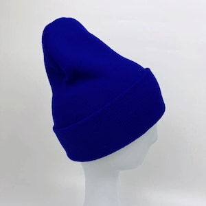 Jersey Satin Lined Beanie-Royal Blue
