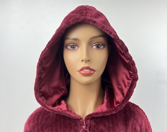 Dames Zip Up Fleece Badjas Pluche Zachte Warme Huisjas (S, Z3