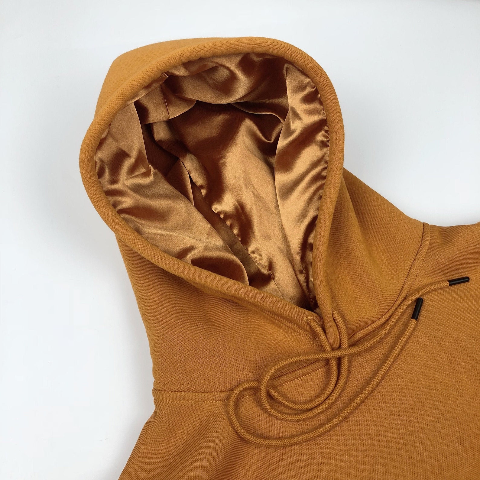 Satin Lined Hoodie UnisexThickGolden Yellow Etsy