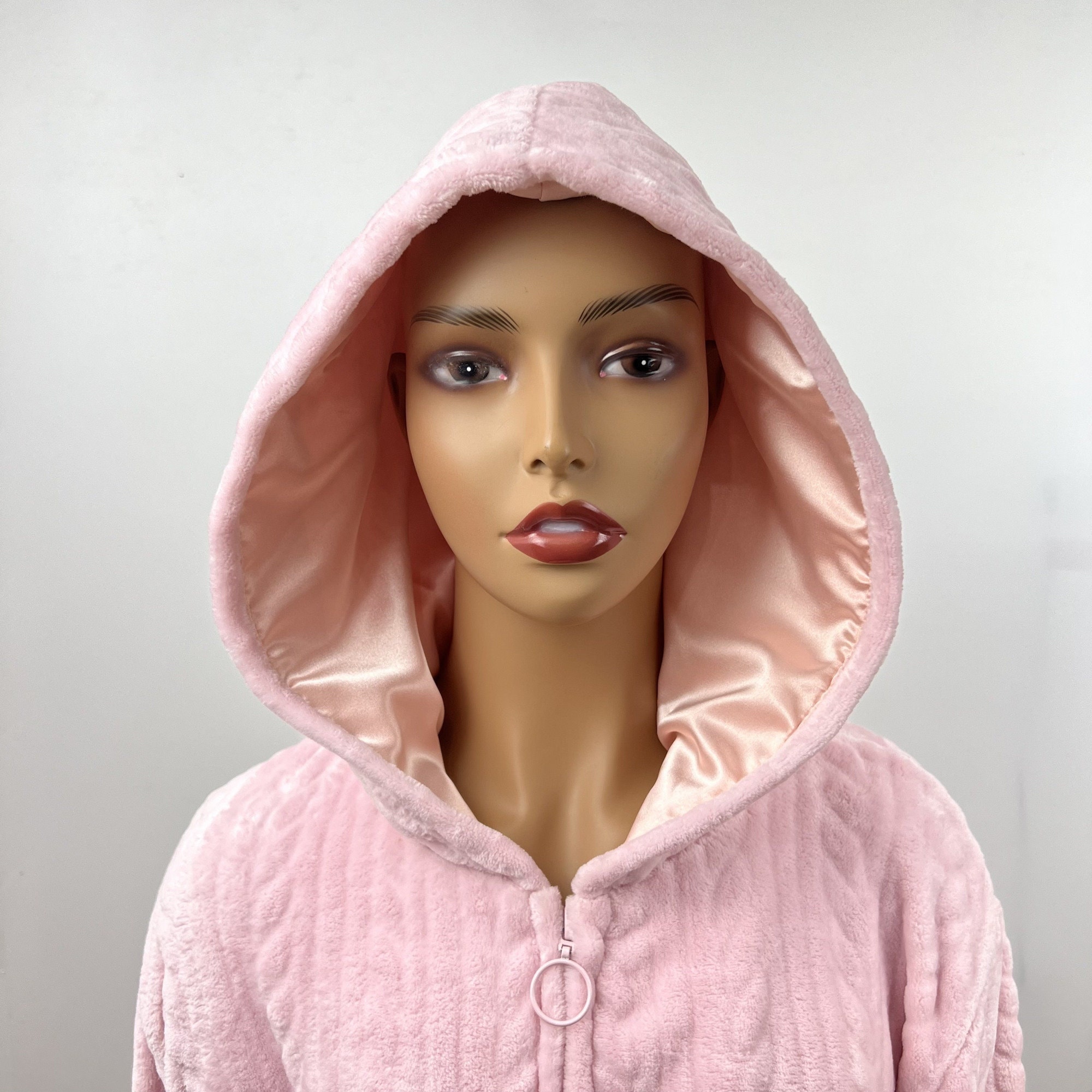 Satin Lined Robewomen's Full Zip up Fleece Robe Warm Etsy