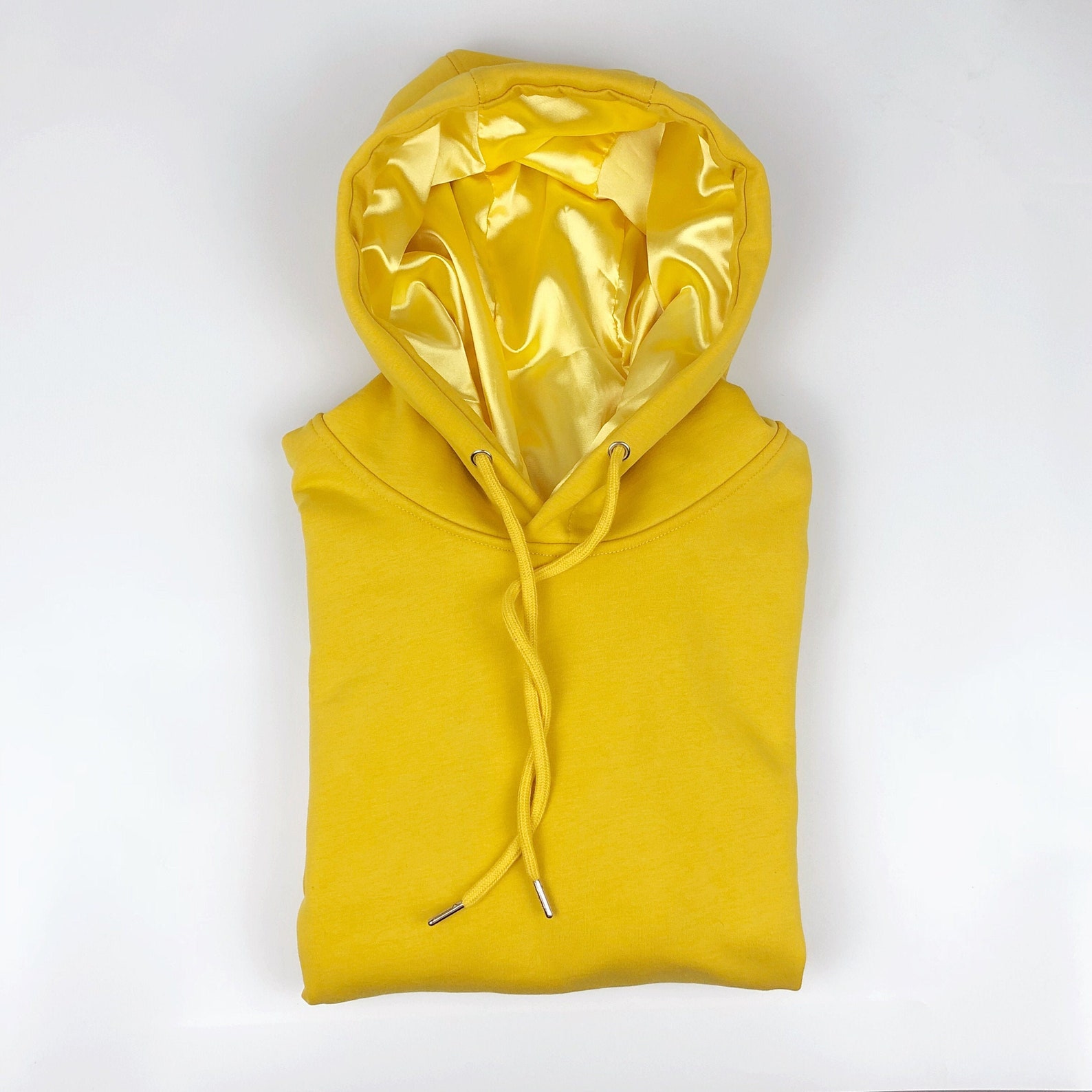 hoodie with satin lined hood