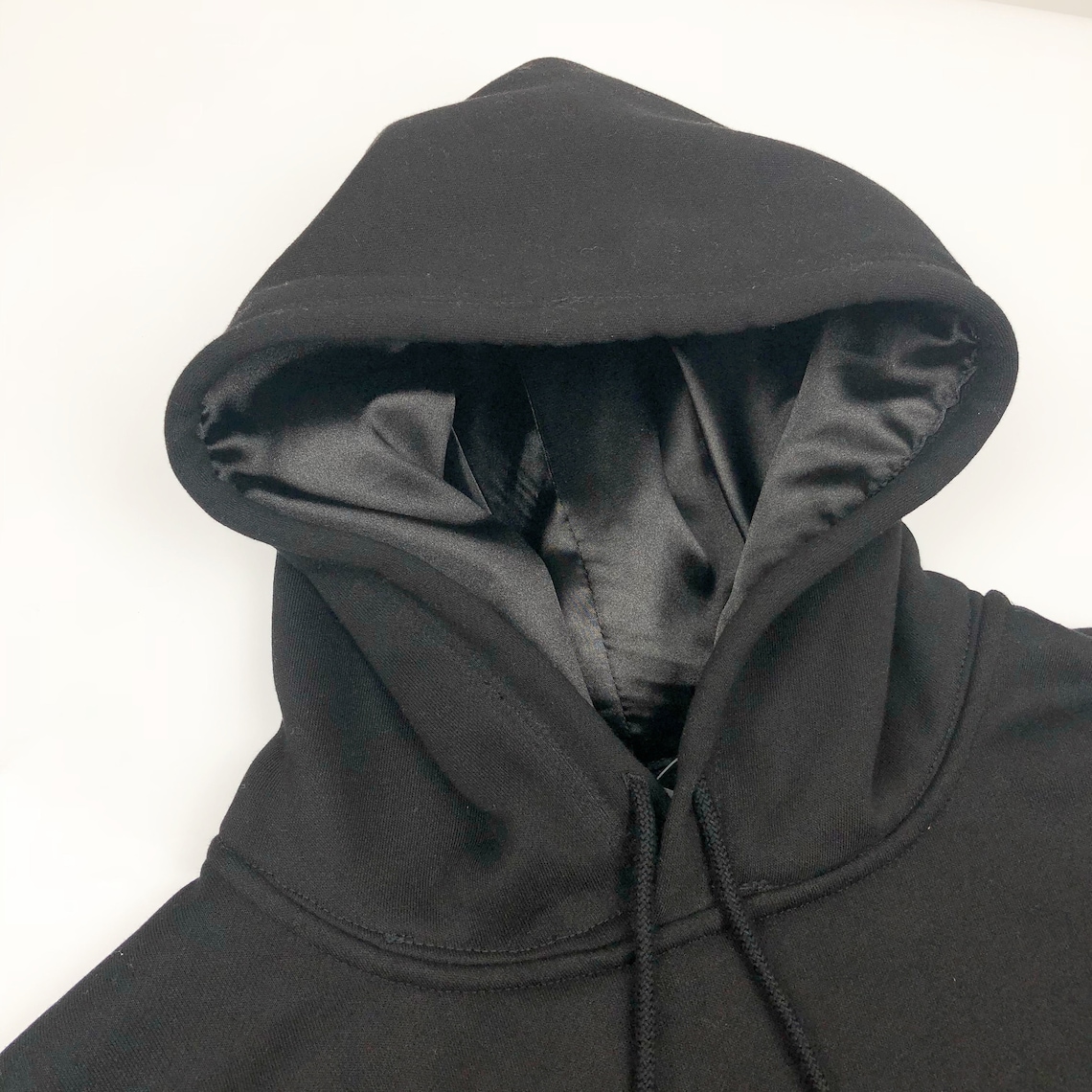 Satin Lined Hoodie Unisex-thick-black | Etsy