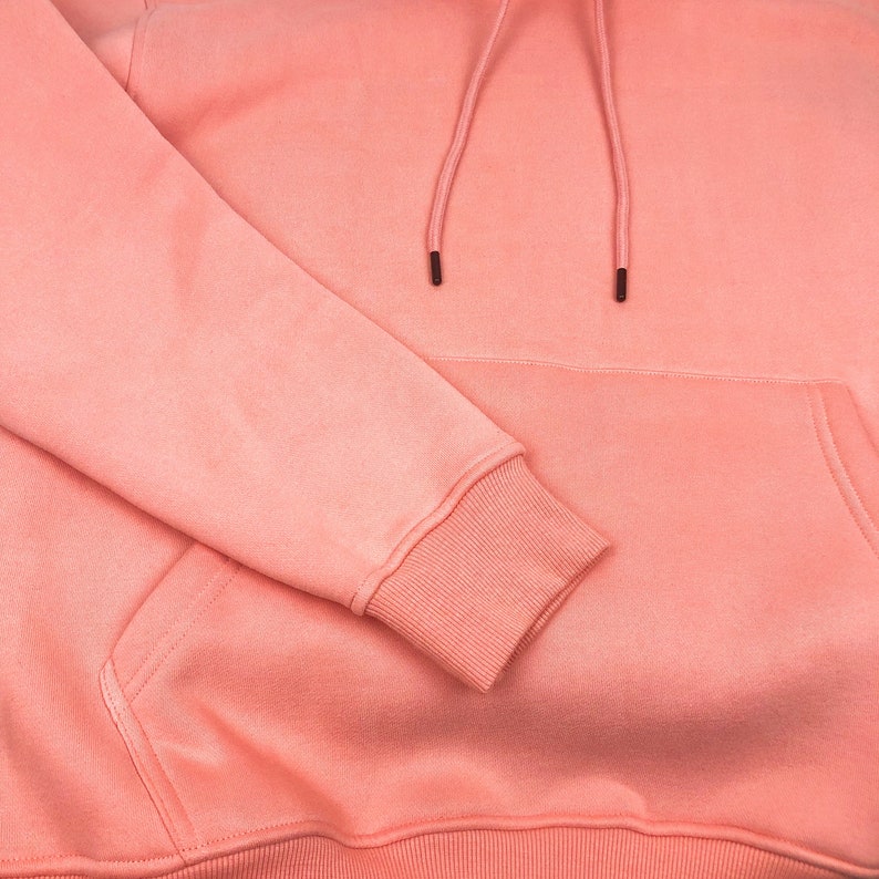 Satin Lined Hoodie-Thick-Pink image 4