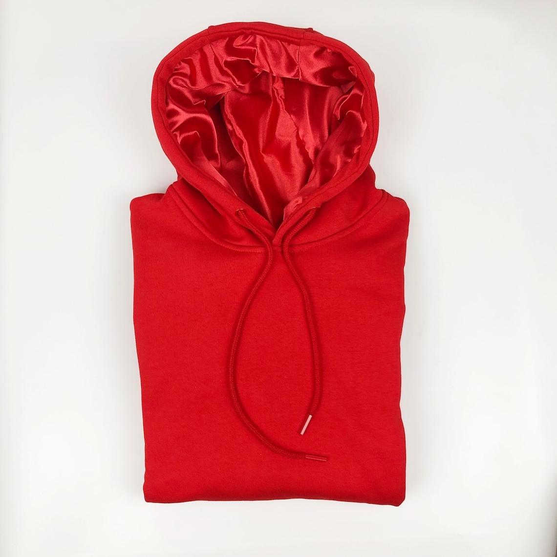 hoodie with satin lined hood