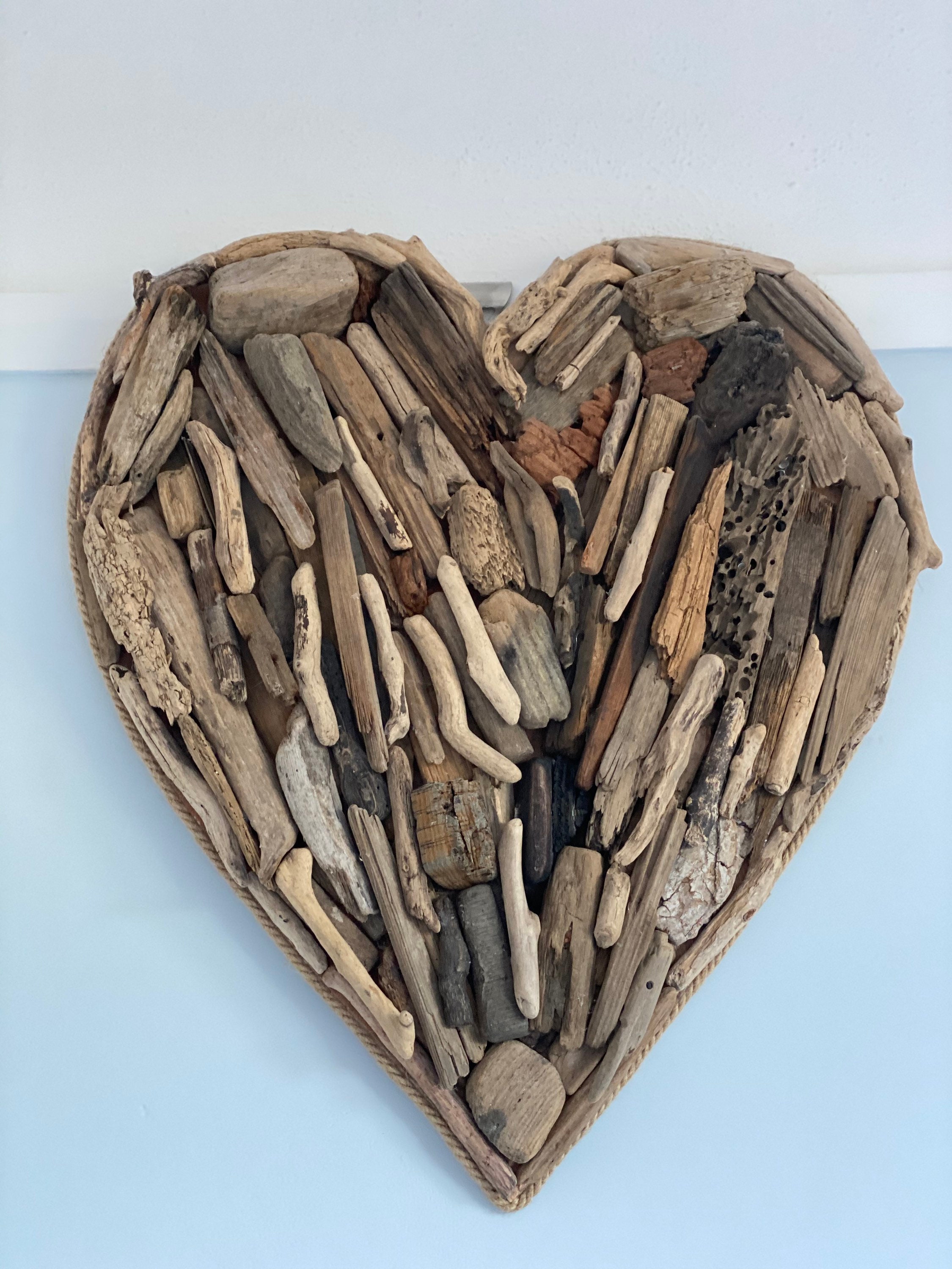 Large Driftwood Heart Etsy