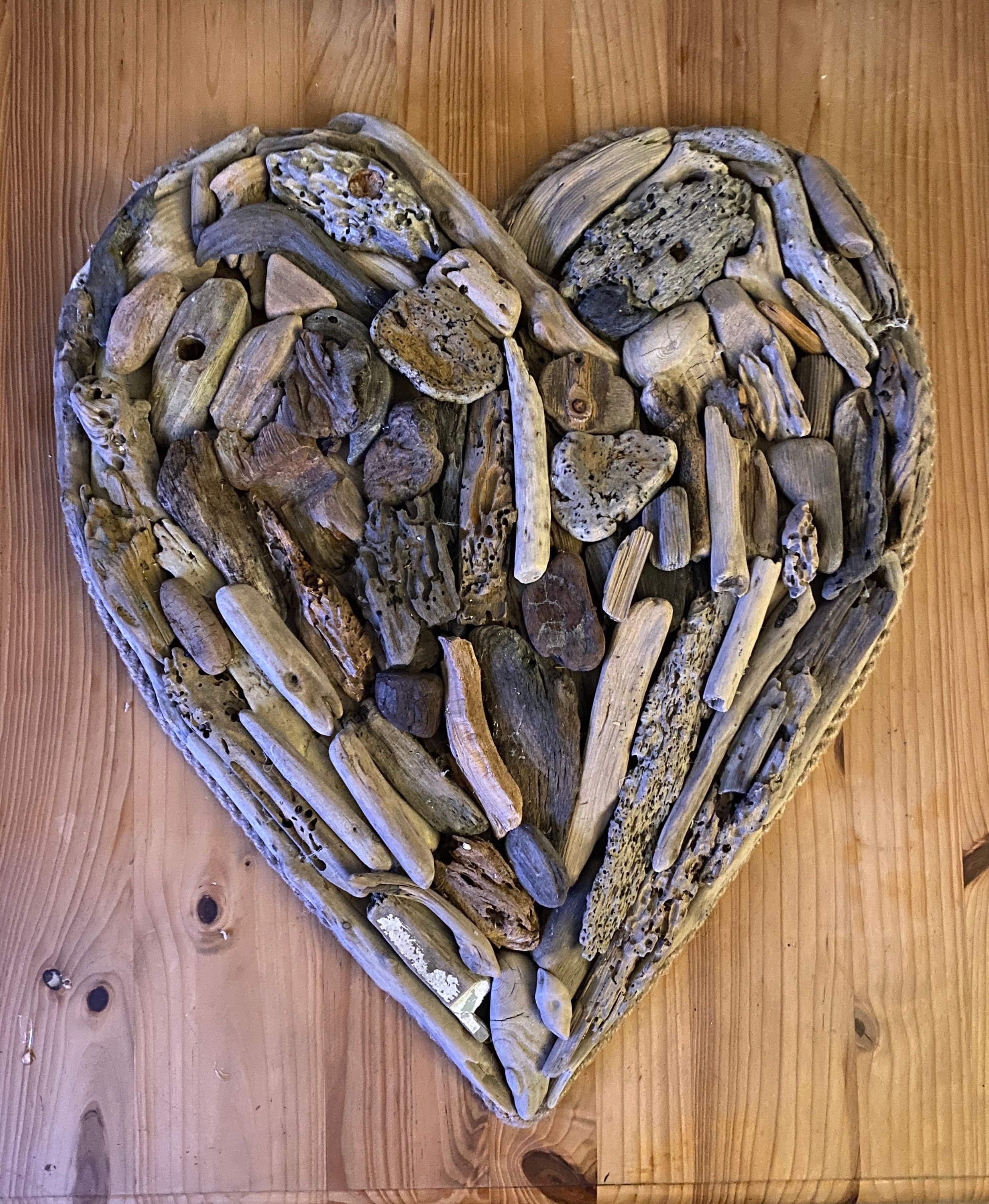 Large Driftwood Heart Etsy