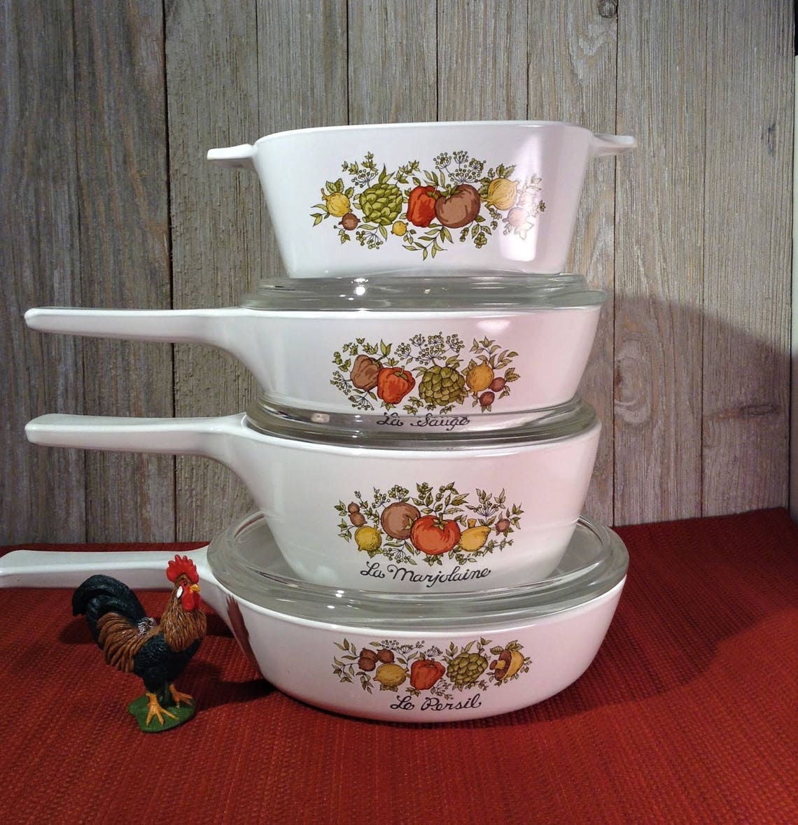 Corning Ware Spice O' Life 4 Pan Cookware Set Etsy