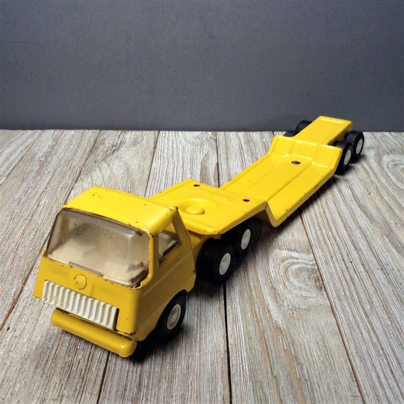 Tonka Toy Trucks >> Tiny Tonka Lowboy Truck 695 Vintage Tonka 11 Flatbed Etsy Tonka Toy Trucks >> Tiny Tonka Lowboy Truck 695 Vintage Tonka 11 Flatbed Etsy