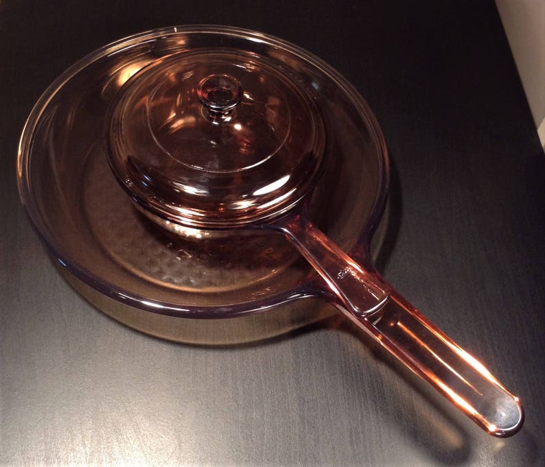 Corning Ware VISIONS Cookware Skillet & Saucepan Set of 2 Etsy