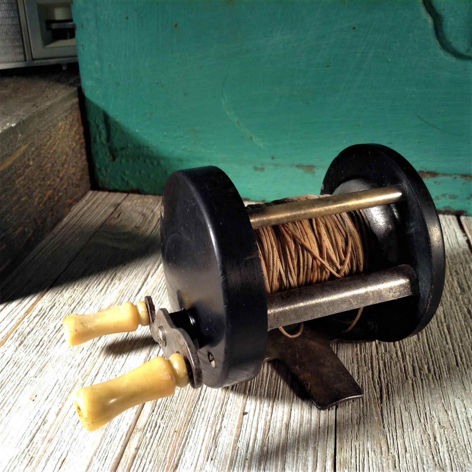 Moulinet De Pêche Vintage Lawrence 285 Monospool En Haute Mer Fabriqué