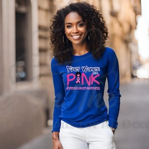 Finer Women Wear Pink/Zeta/Breast Cancer Awareness T-shirt