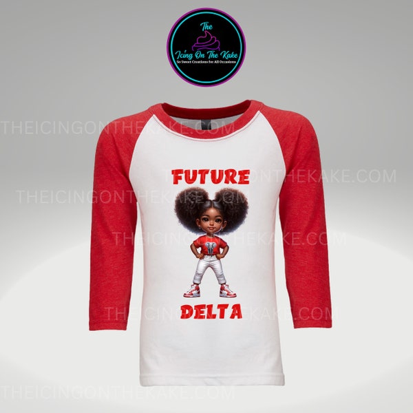 Future Delta_ DST Sorority- Baseball Tee