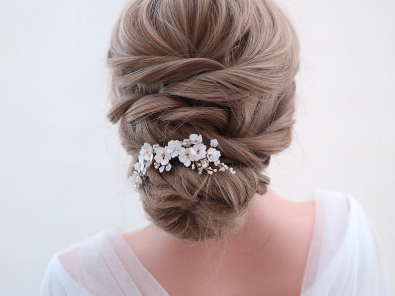 White Fairy Pearl Flower Bridal Headpiece