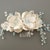 Pearl Crystal Wedding Hair Comb - Rhinestone Floral Bridal Hair Clip For Bride & Bridesmaids (Green, 15x6cm)