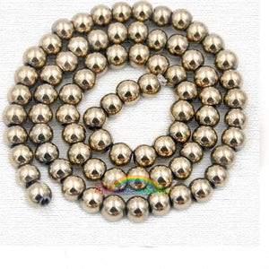 Hematite Beads, 2mm 3mm 4mm 6mm 8mm 10mm Round Hematite beads, Spacer Hematite Gemstone beads, Jewelry beads