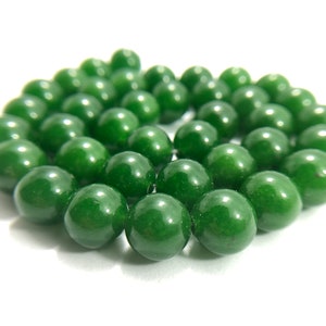 Natural Dark Green Jade Beads, Dark Green Beads, Dark Green Gemstone Beads, Round Natural Stone Beads, 4mm 6mm 8mm 10mm 12mm