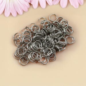 5-12 mm Edelstahl Split Biegeringe, runde Kreis Schlüsselbund Komponenten, DIY Schmuckherstellung Zubehör, Zubehör