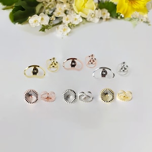 Schmetterling Ohrring Verschlüsse, große 925 Sterling Silber Ohrmutter, Ohrring Friktion zurück Stopper
