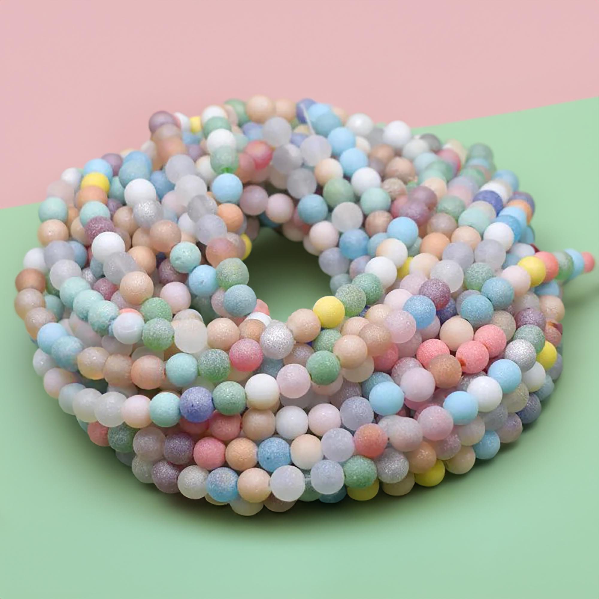 100pcs Perles En Cristal En Forme D'Étoile, 8 Mm Perles D'Espacement En