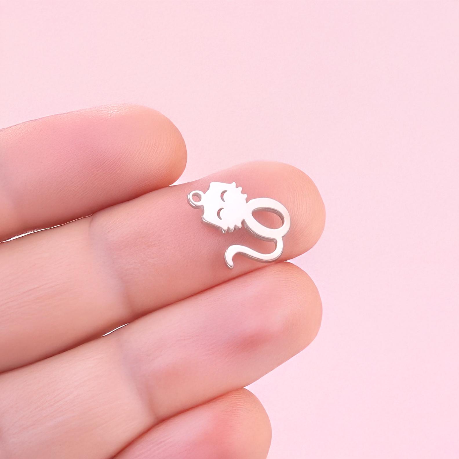 COGCHARGER 30 ciondoli luminosi in resina a forma di gatto che si