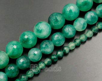 Beadthoven 450 Perline In Giada Naturale 4mm – Sfaccettate, 18 Colori, Per Gioielli Fai Da Te, Foro 1mm - 2
